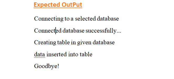 Write a java program establish a JDBC connection