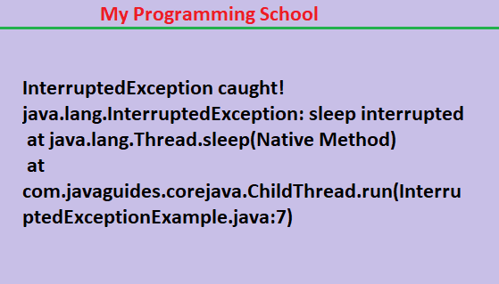 IntrruptedException