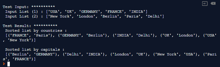 sort lists in parallel