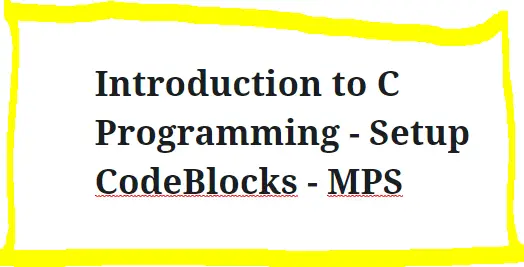 Setup CodeBlocks Setup CodeBlocks